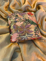 Space silk sattin with imported blouse