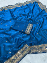 Space silk sarees with butti work