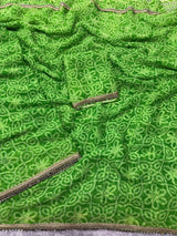 Chiffon mirror work sarees