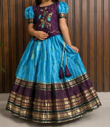 Kids lehenga with handwork