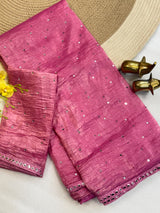 Crush silk saree