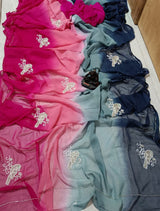 Chiffon Handwork sarees