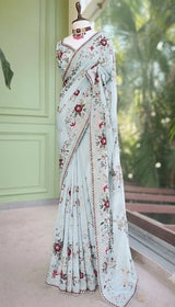 Faux Georgette Sarees