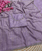 Rain drop Space silk jarkan saree