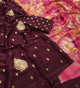 Moss chiffon sarees