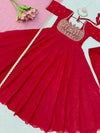Space silk crush gown
