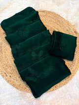Space silk satin with beads work