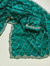 Space silk satin sarees
