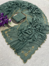 Ranngoli crushed sarees