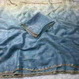 Dual shade Space silk sarees