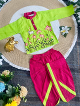 Kids Lotus dhoti kurta
