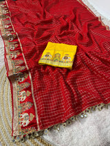 Viscous chex sarees