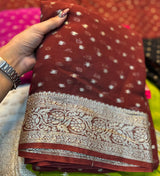 Viscose Georgette Sarees