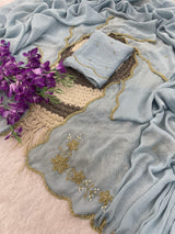 Ranngoli crushed sarees