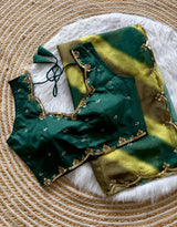 Tebby organza handwork saree