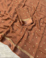 Viscous Georgette with sequin butti