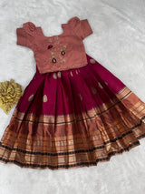 Kids lehenga with handwork