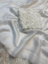 Space silk satin with ribbon Blouse