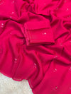 Viscous organza with butti