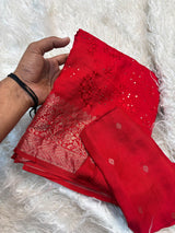 Dola sarees with embroidery work