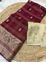 Viscous crepe saree
