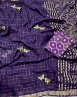 Viscous Georgette with butterfly design
