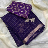 Viscous Georgette with butterfly design