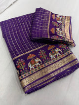 Viscous chex sarees