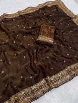 Space silk sarees with butti work