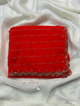 Lines cardana work sarees