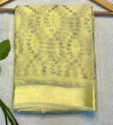 Viscose Georgette Sattin border