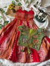 Kids Visocse Stipe Gown with coat