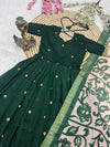 Gown with Jaacquard weaving zari butti