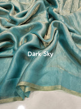 Space silk sattin sarees