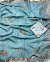 Viscous Georgette with butterfly design
