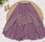Georgette lehenga set