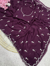 Premium Georgette handwork sarees