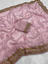 Space silk sarees with butti work