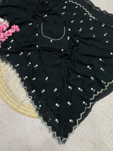 Premium Georgette handwork sarees