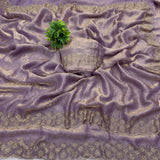 Space silk jarkhan work sarees