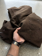 Trending Coffee beads Saree