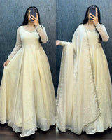 Space Silk Crush Gown