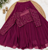 Georgette lehenga set