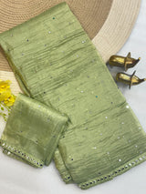 Crush silk saree