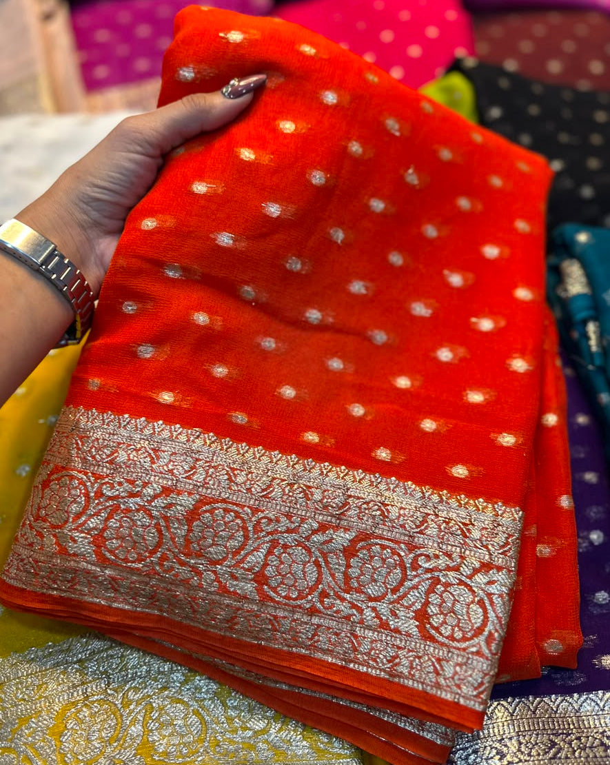 Viscose Georgette Sarees