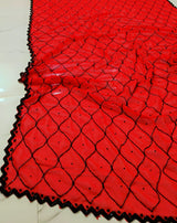 Georgette handwork saree