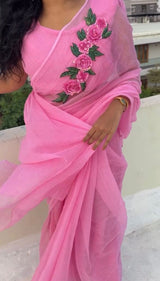 Premium kota saree with Maggam work