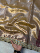 Multi Colour Border Tissue Soft Silk