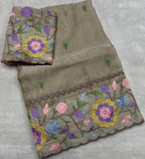 Space silk Embroidery