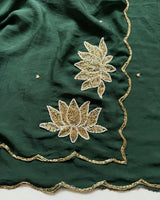 Ranggoli Crush handwork saree